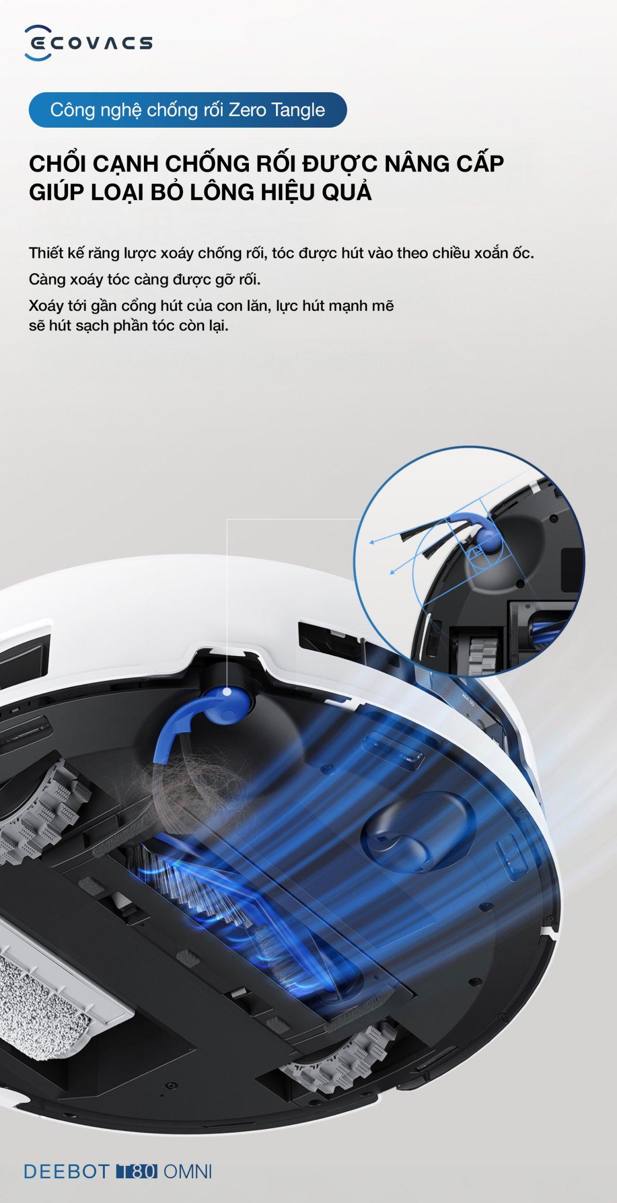 Robot hút bụi Ecovacs T80 OMNI