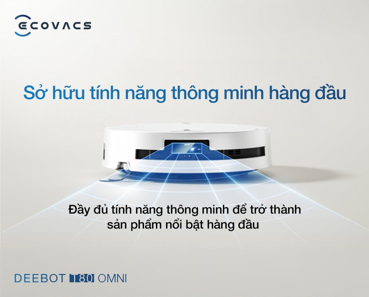 Robot hút bụi Ecovacs T80 OMNI