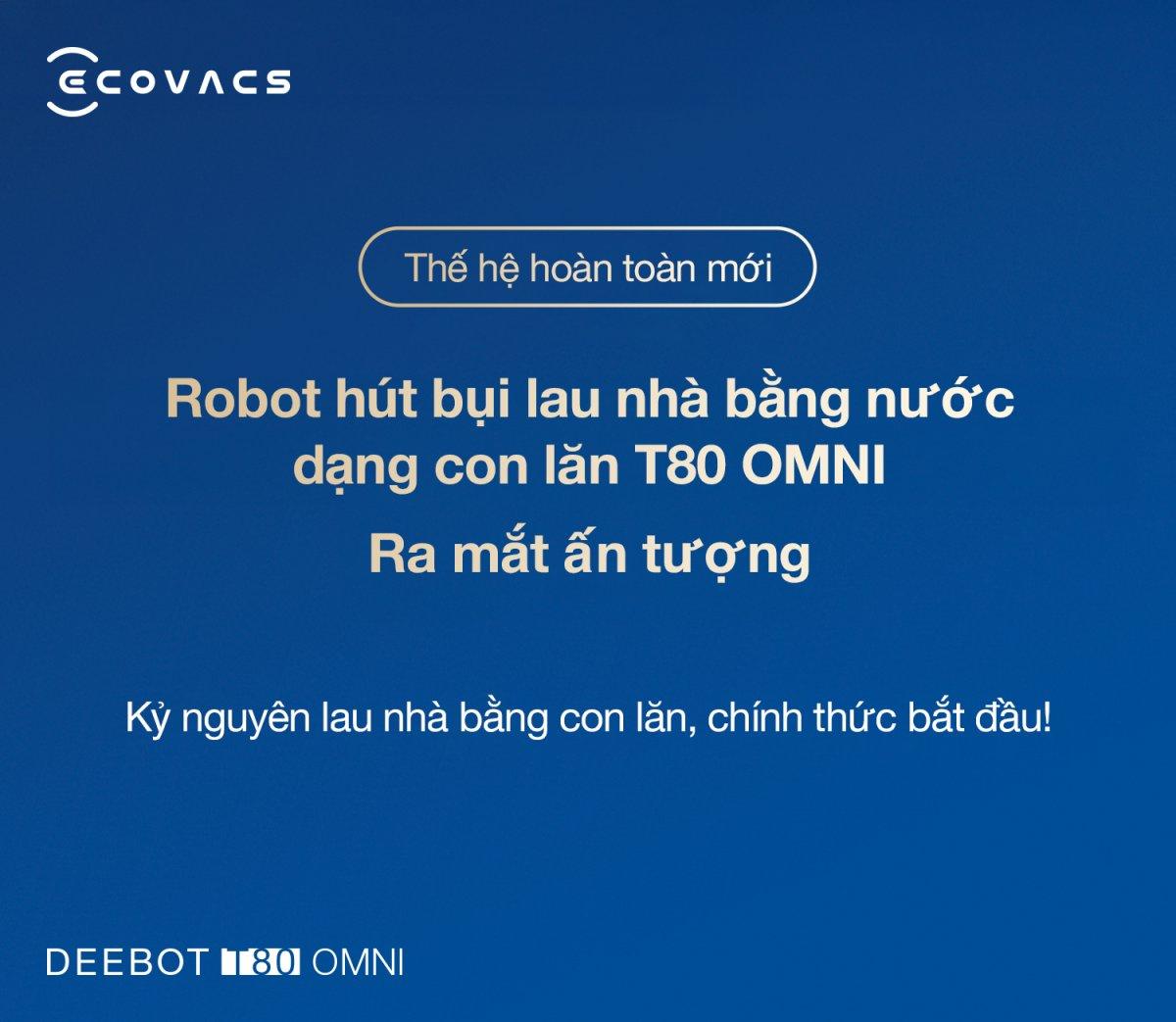 Robot hút bụi Ecovacs T80 OMNI