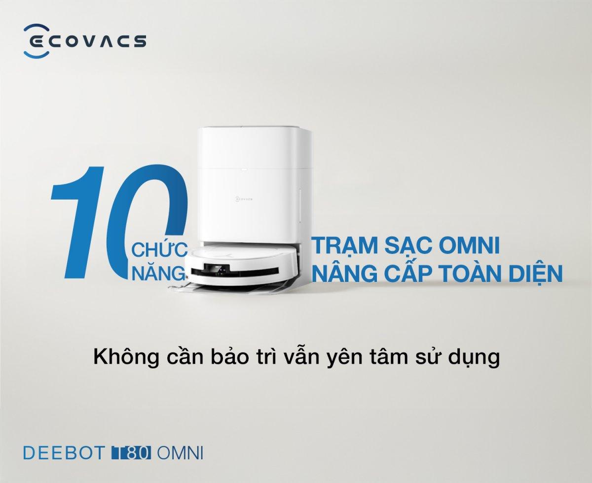 Robot hút bụi Ecovacs T80 OMNI