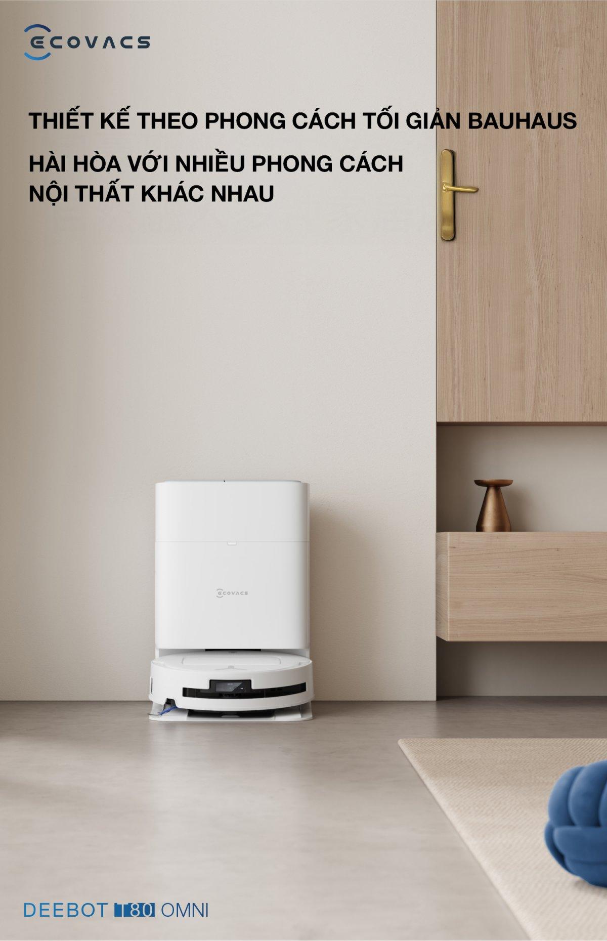 Robot hút bụi Ecovacs T80 OMNI