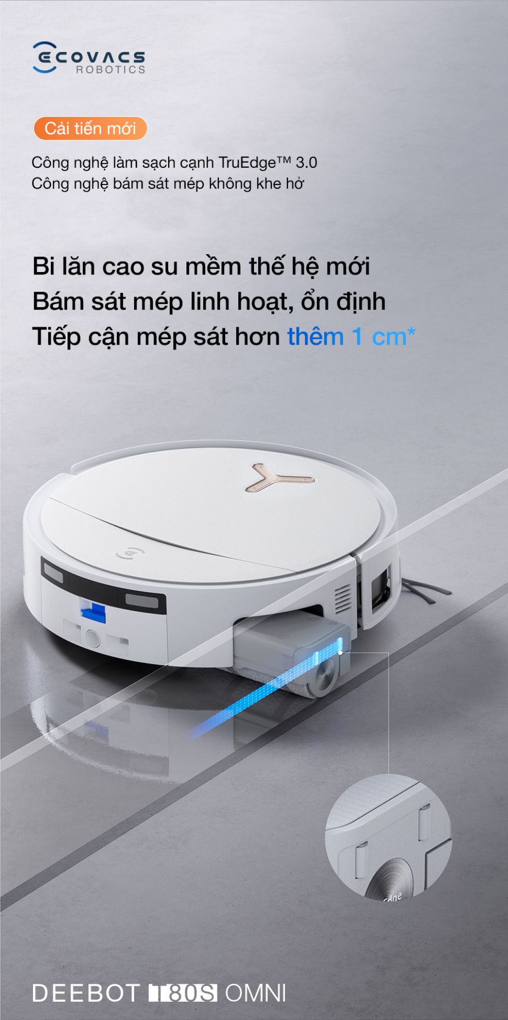 Robot hút bụi Ecovacs T80s Omni