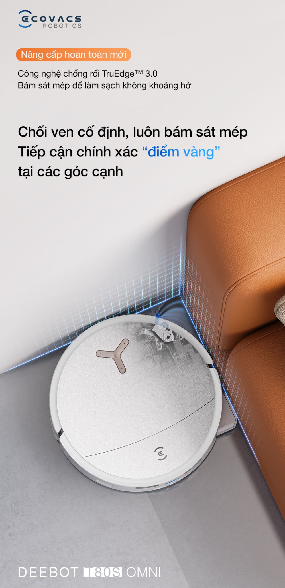 Robot hút bụi Ecovacs T80s Omni