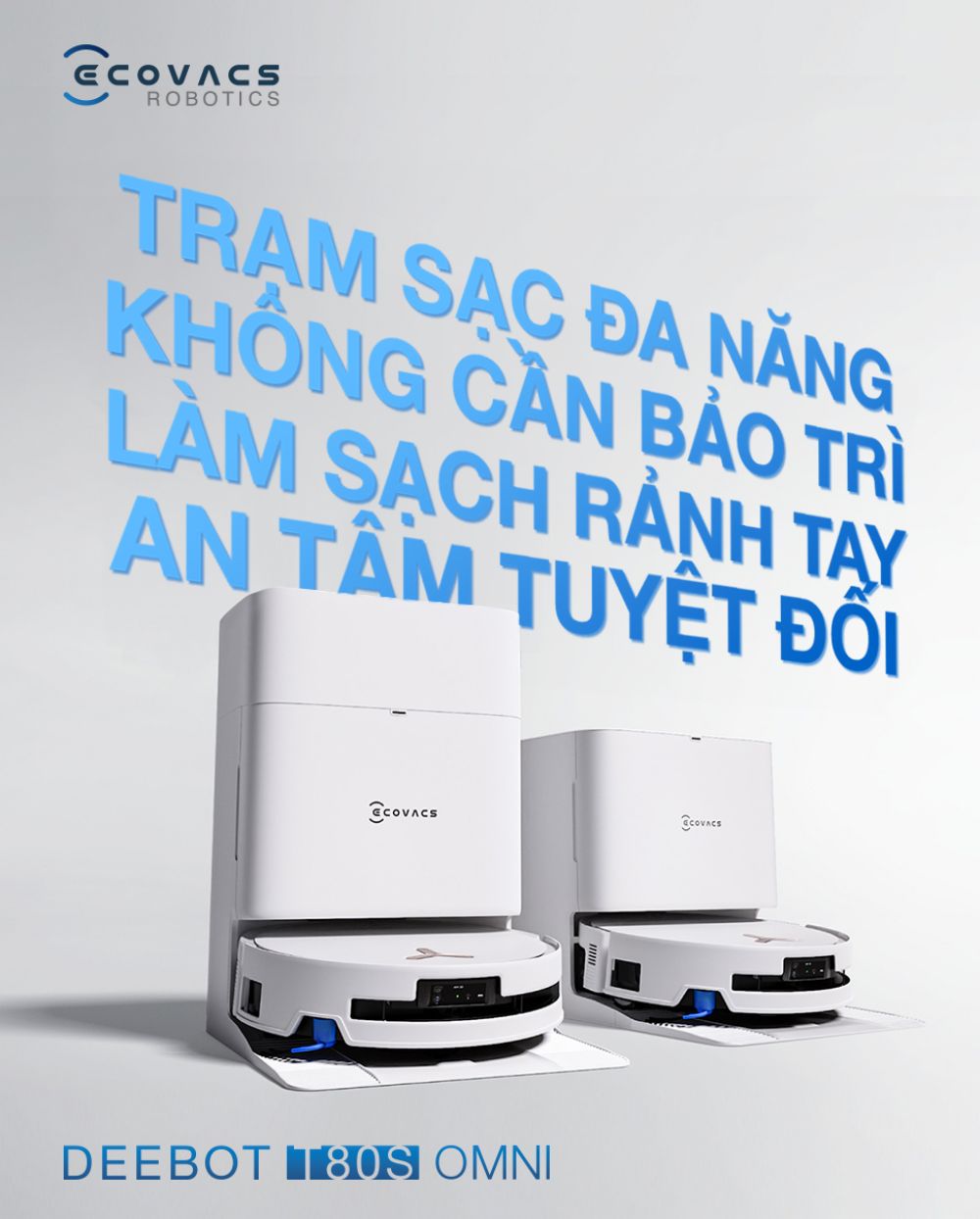 Robot hút bụi Ecovacs T80s Omni