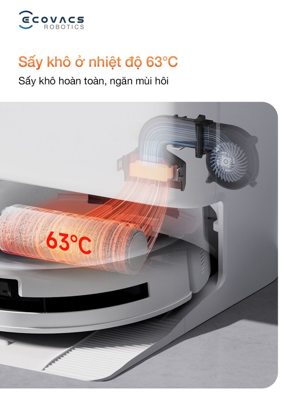 Robot hút bụi Ecovacs T80s Omni