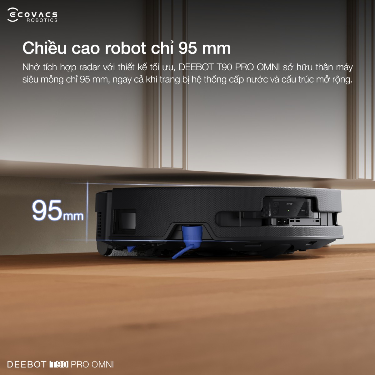 Robot hút bụi Ecovacs T90 Pro Omni