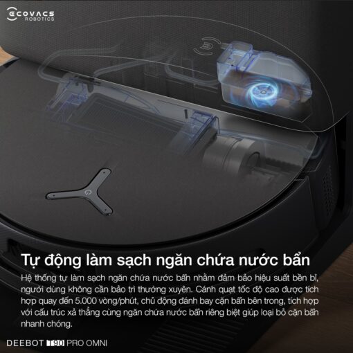 Robot hút bụi Ecovacs T90 Pro Omni