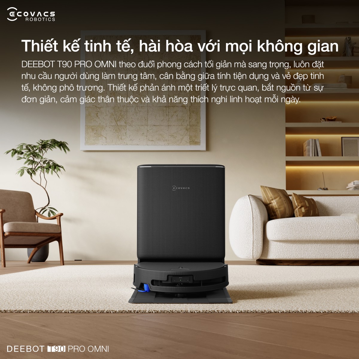 Robot hút bụi Ecovacs T90 Pro Omni