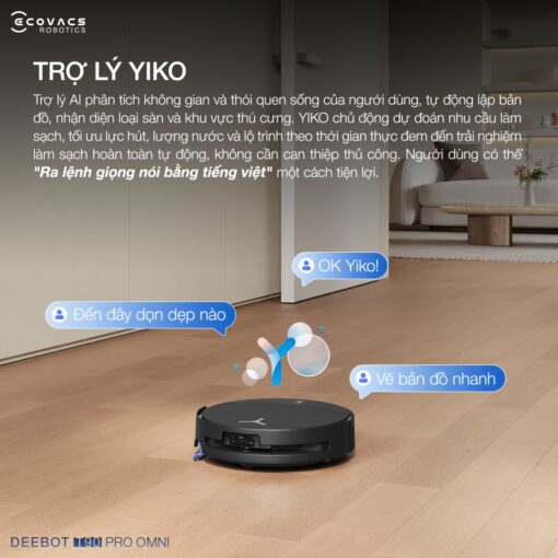 Robot hút bụi Ecovacs T90 Pro Omni