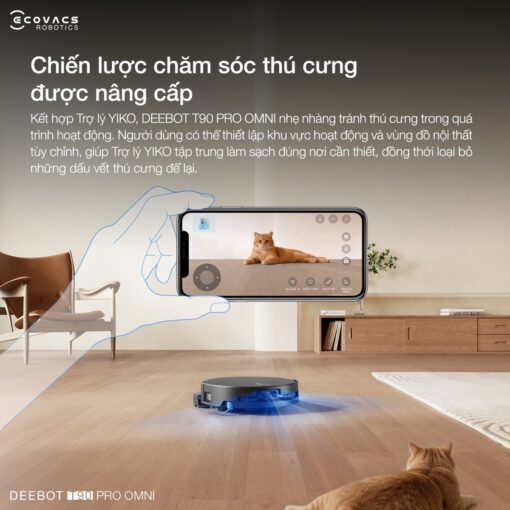 Robot hút bụi Ecovacs T90 Pro Omni