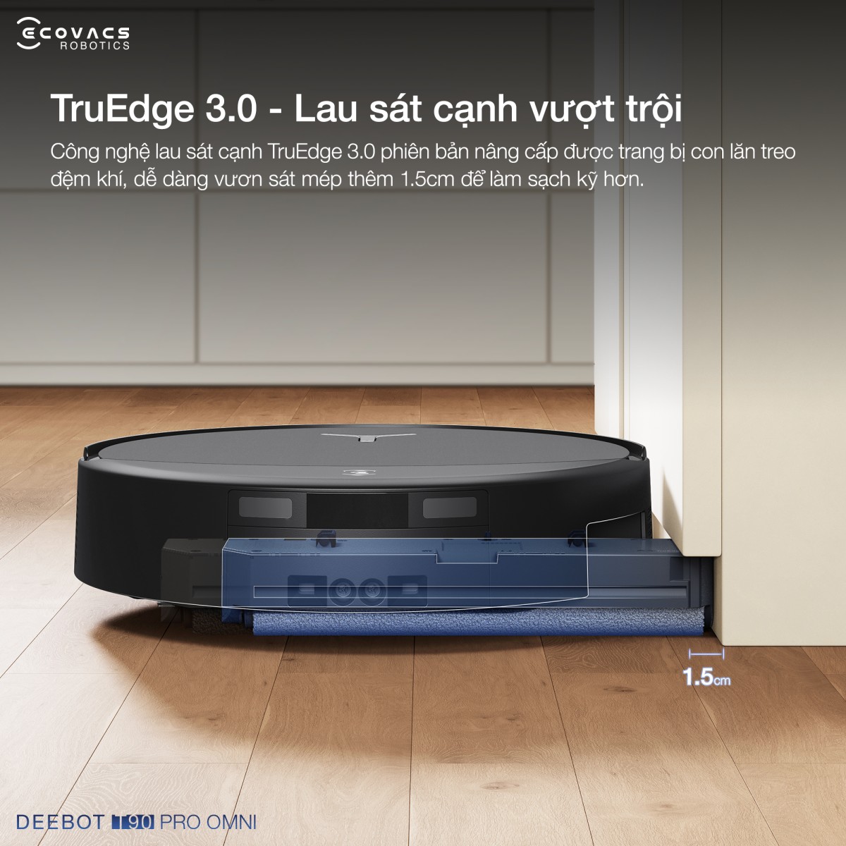 Robot hút bụi Ecovacs T90 Pro Omni