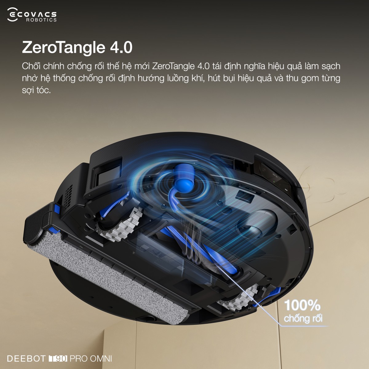Robot hút bụi Ecovacs T90 Pro Omni