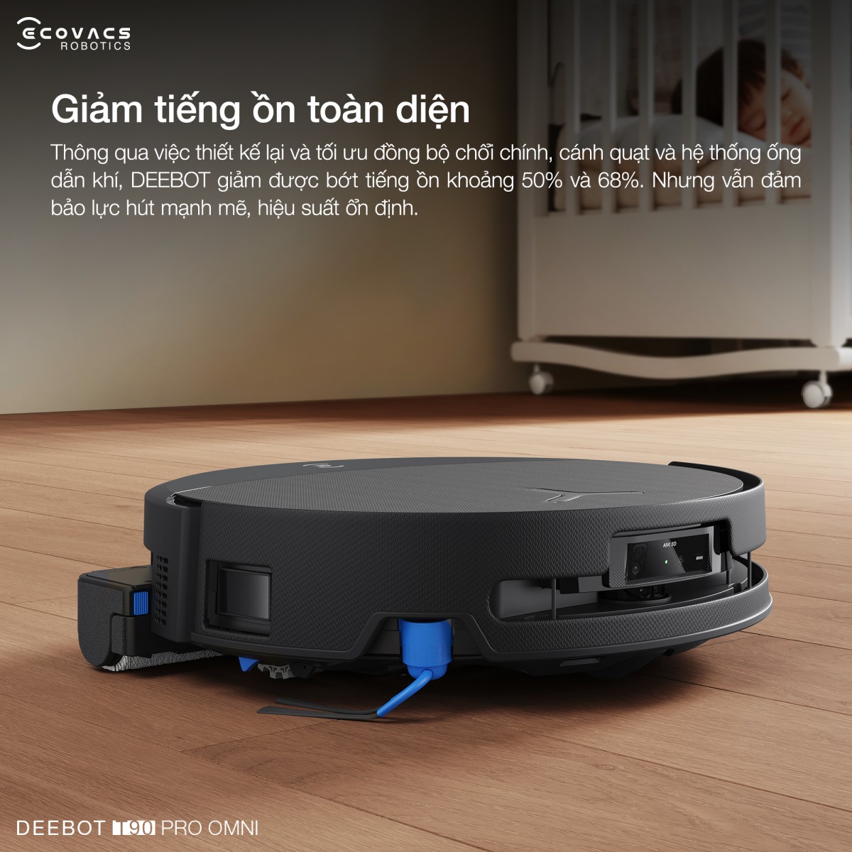 Robot hút bụi Ecovacs T90 Pro Omni