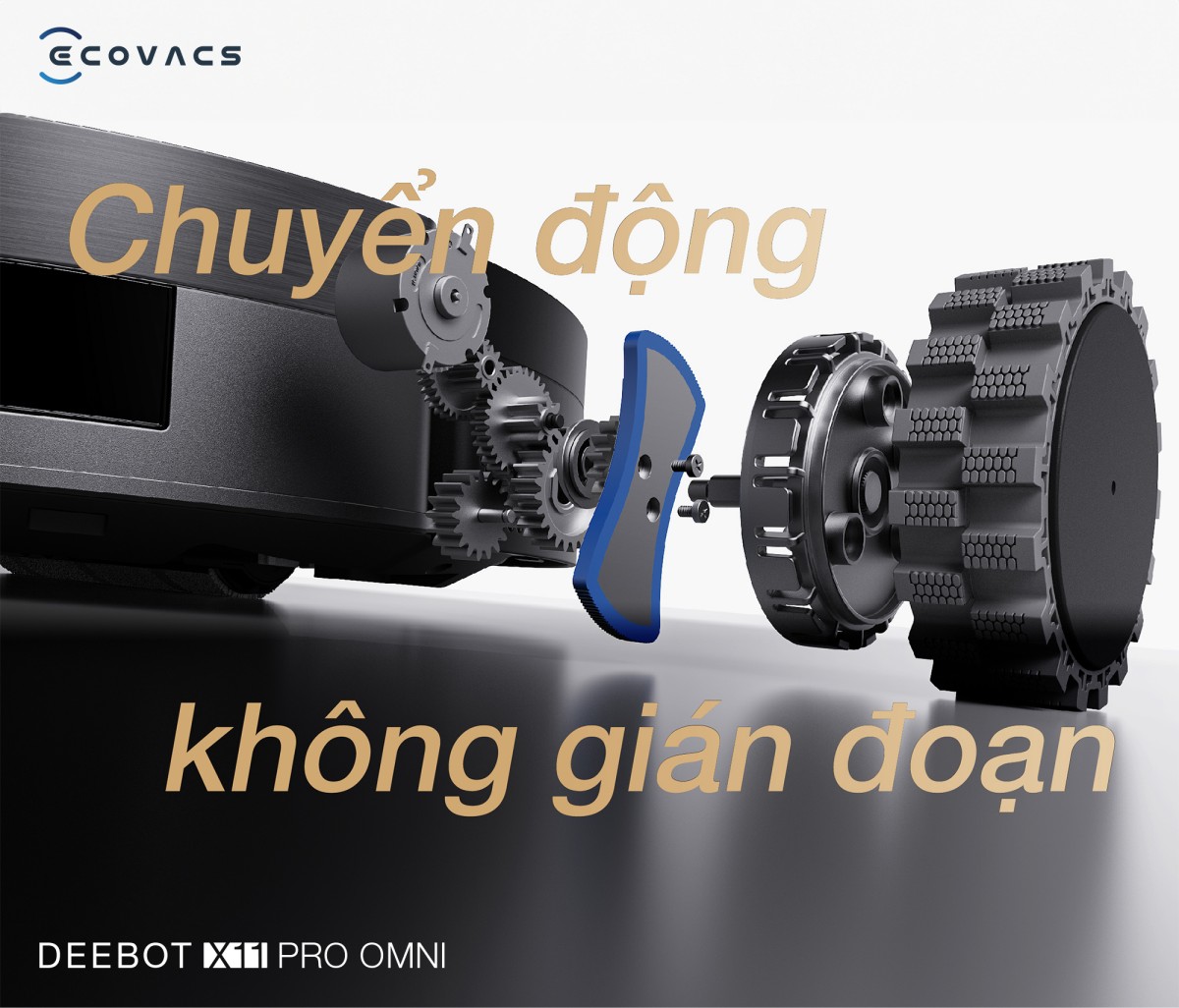 Robot hút bụi Ecovacs X11 Pro OMNI tự động cấp xả nước