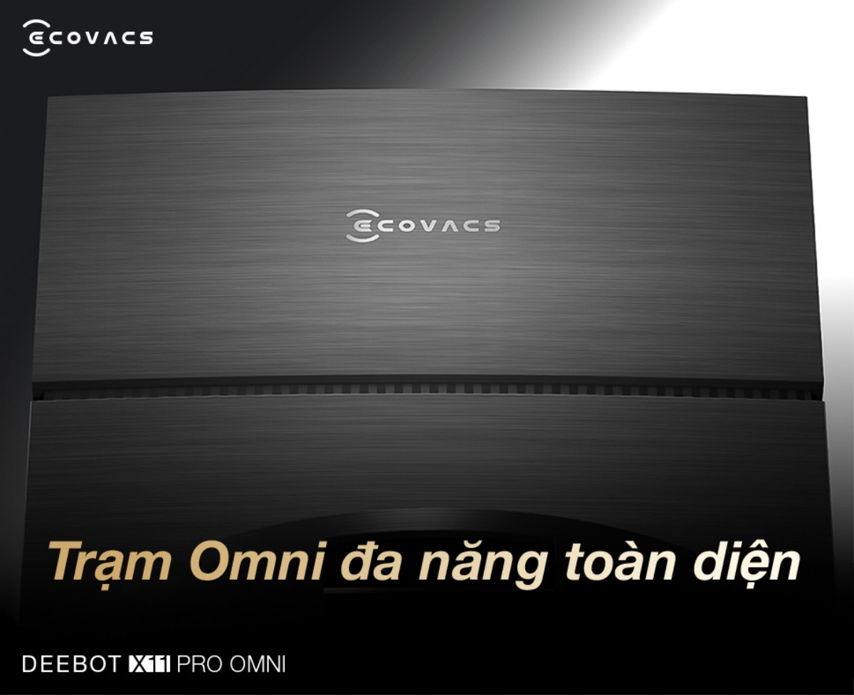 Robot hút bụi Ecovacs X11 Pro OMNI tự động cấp xả nước