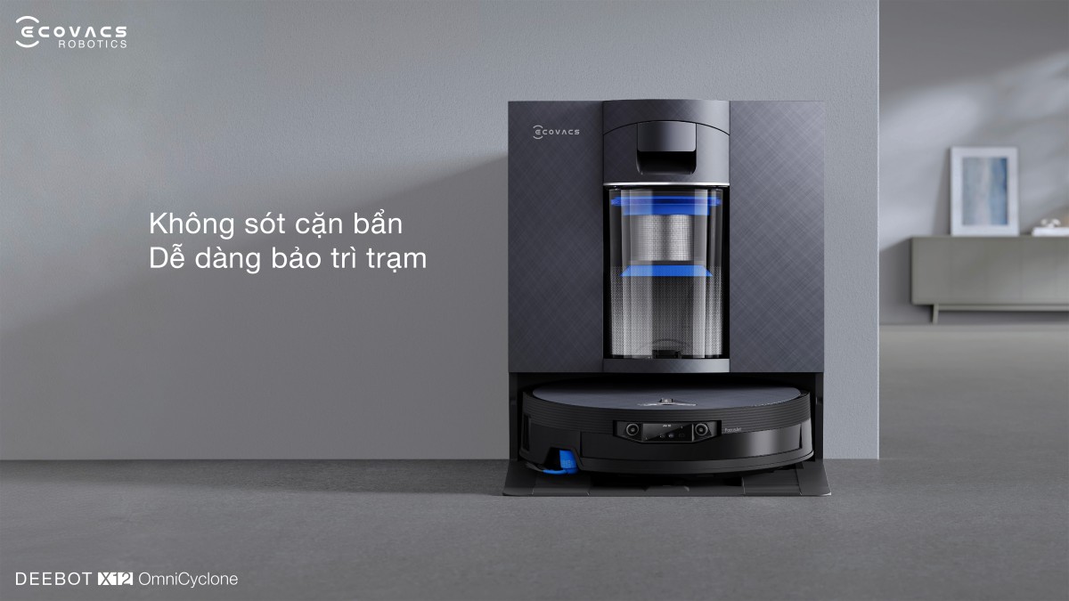 Robot hút bụi Ecovacs X12 OmniCyclone