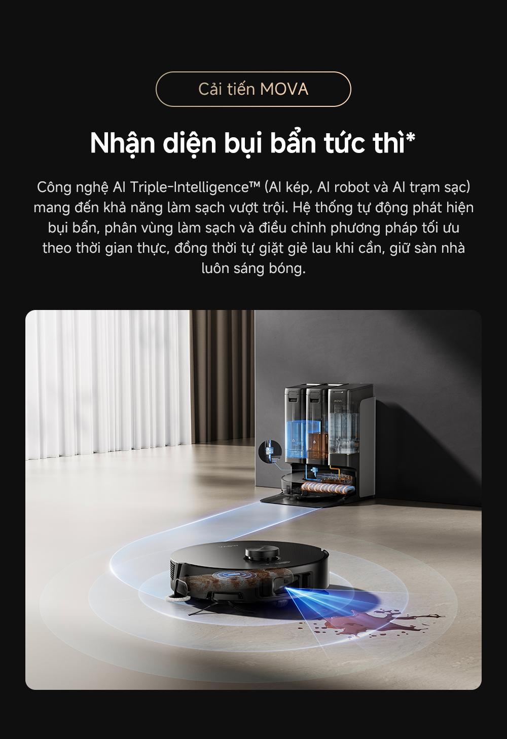 Robot hút bụi Mova Z50 Ultra