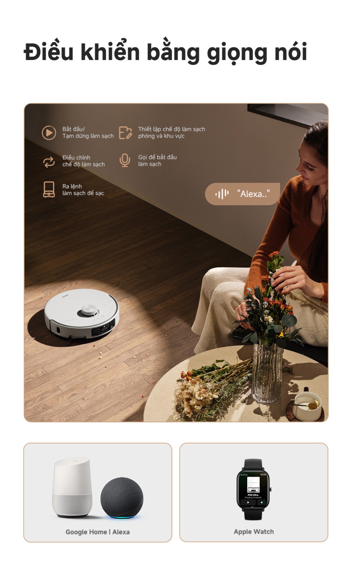 Robot hút bụi Mova P50 Ultra