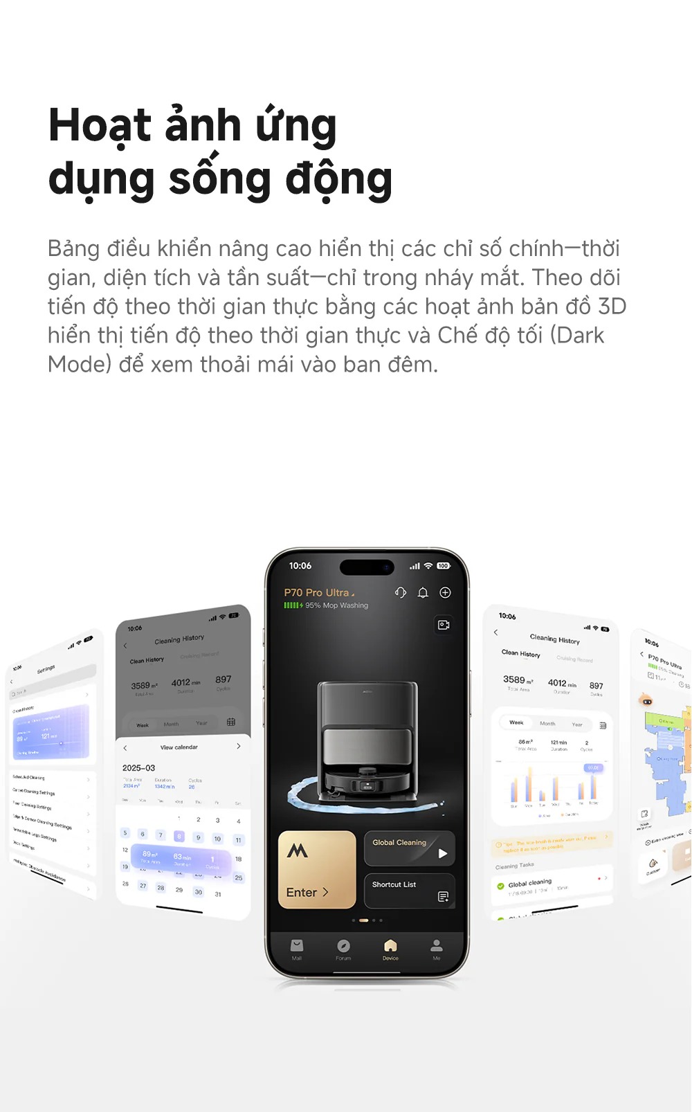 Robot hút bụi Mova P70 Pro Ultra