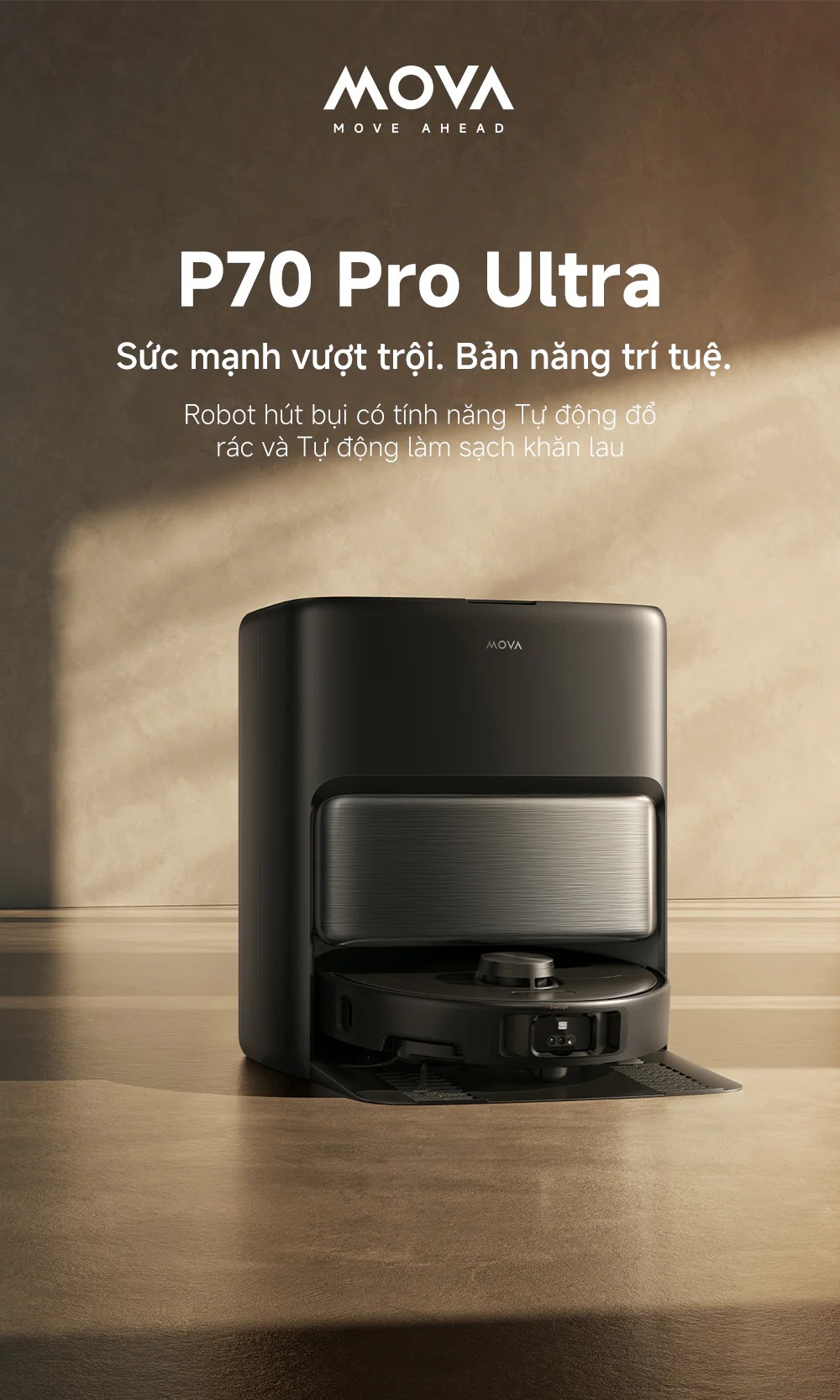 Robot hút bụi Mova P70 Pro Ultra