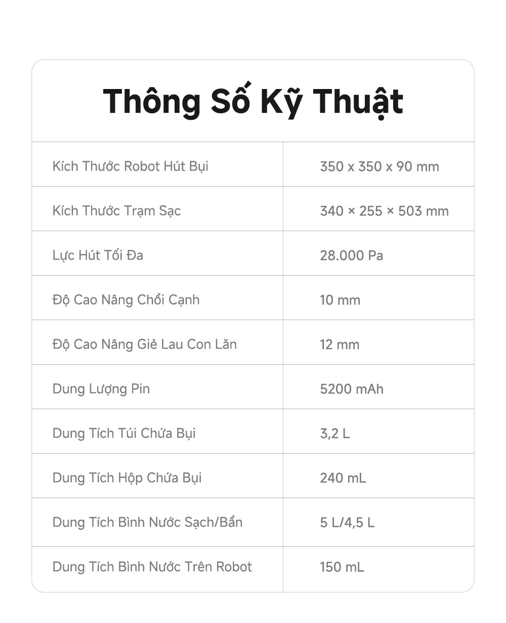 Robot hút bụi Mova S70 Roller