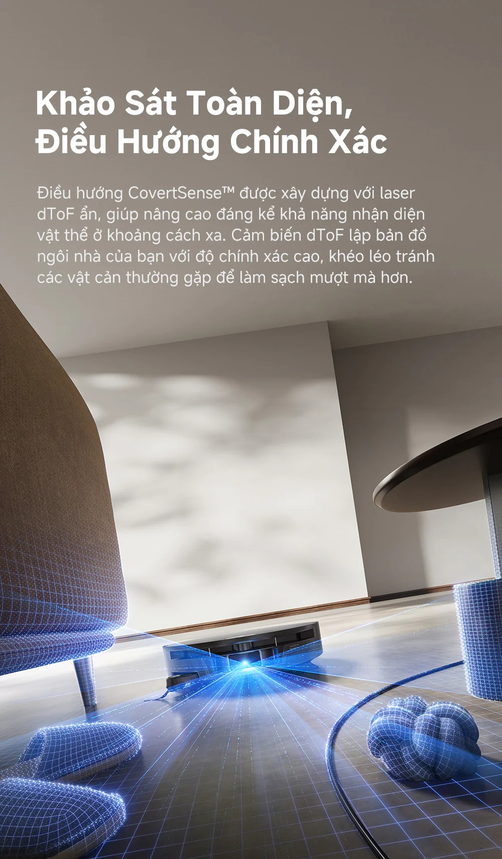 Robot hút bụi Mova S70 Roller
