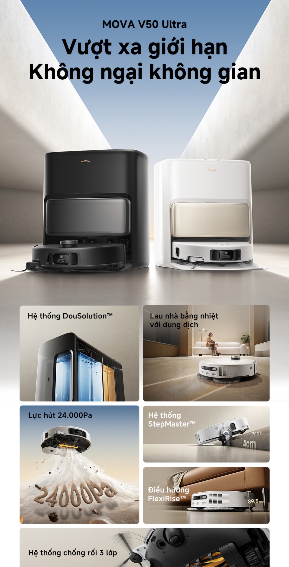 Robot hút bụi Mova V50 Ultra