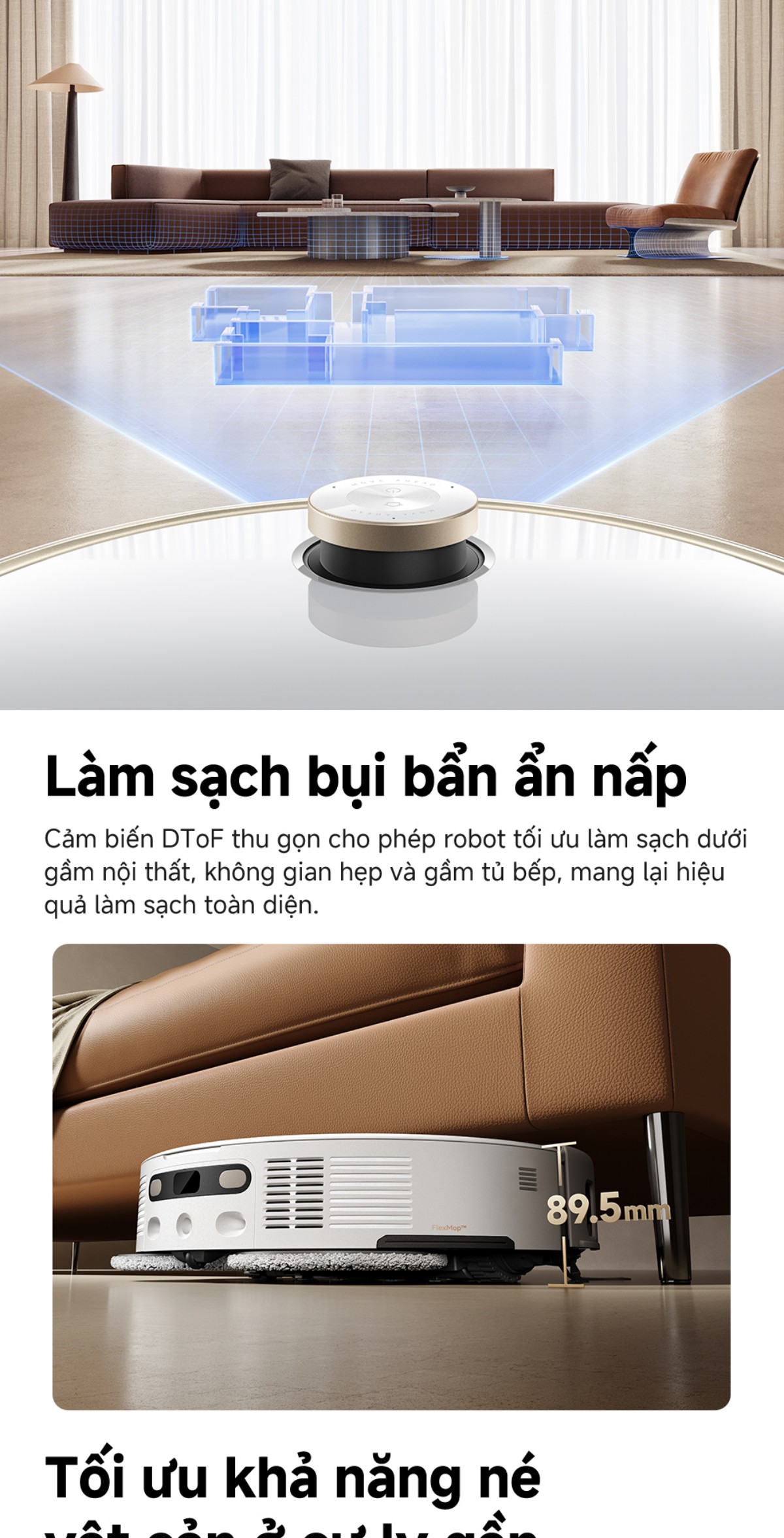Robot hút bụi Mova V50 Ultra