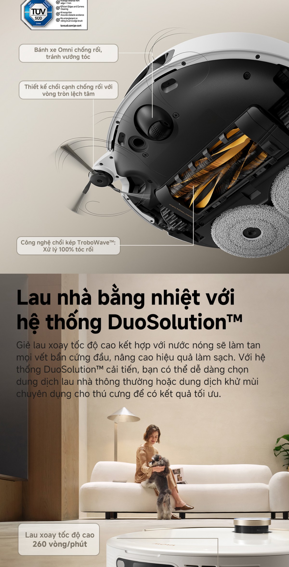 Robot hút bụi Mova V50 Ultra