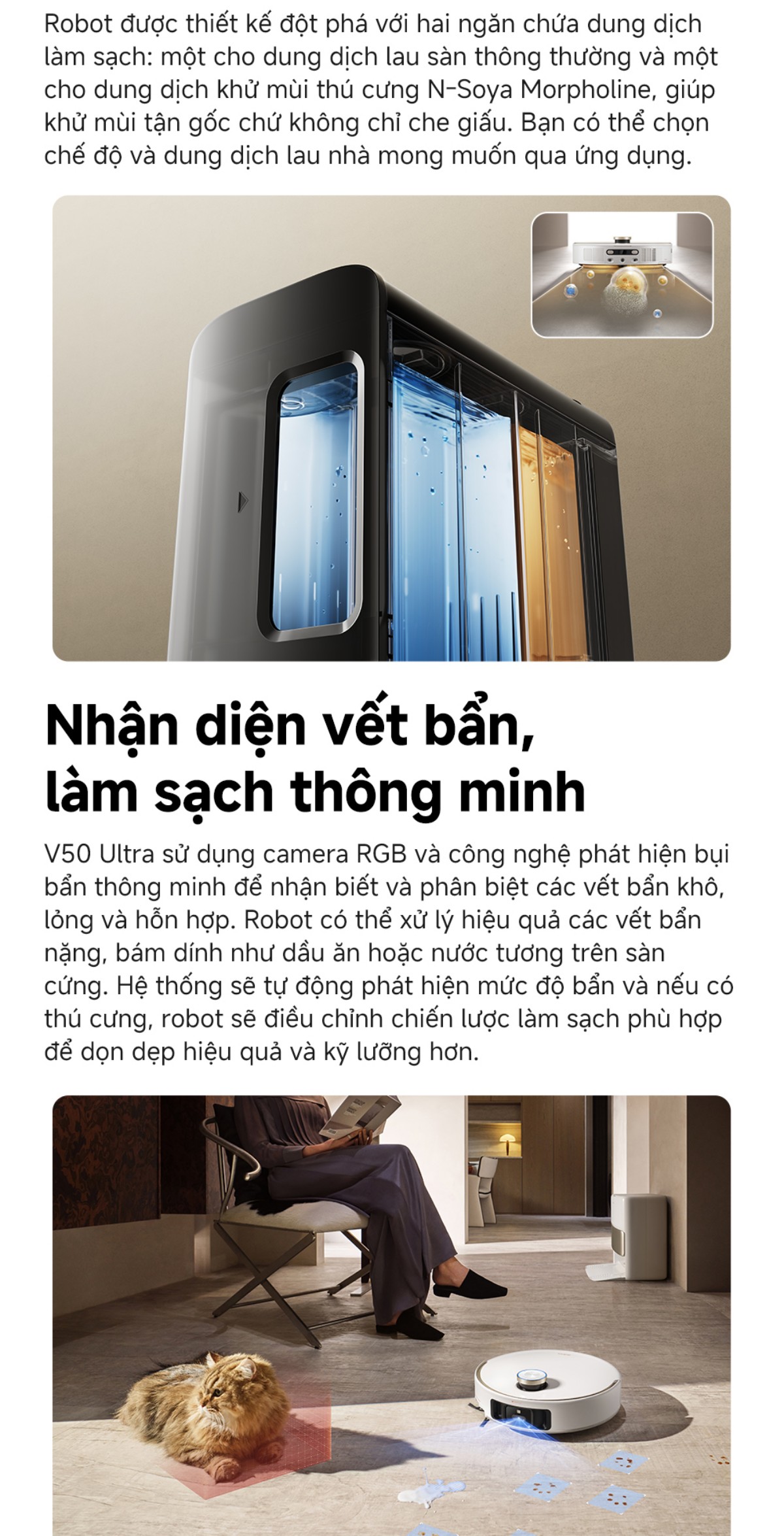 Robot hút bụi Mova V50 Ultra