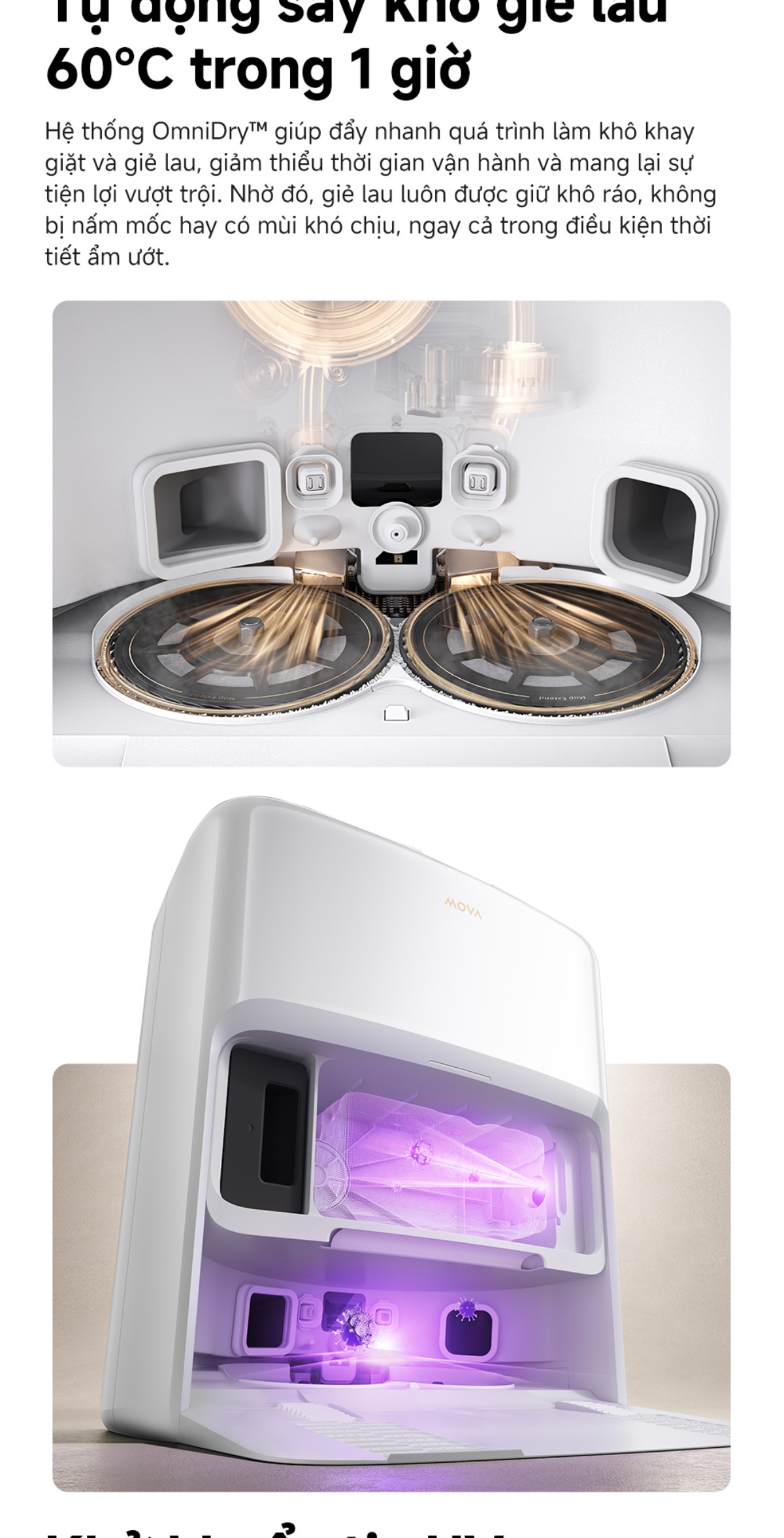 Robot hút bụi Mova V50 Ultra