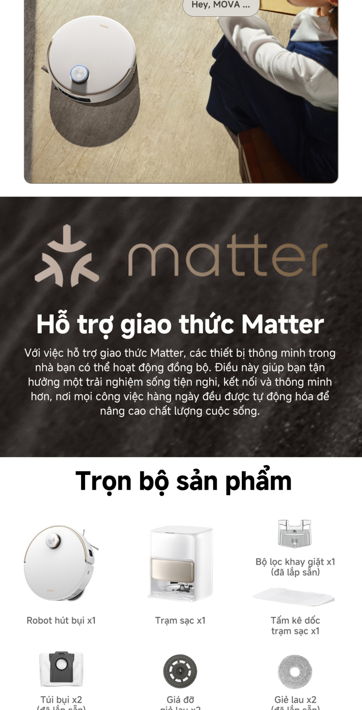Robot hút bụi Mova V50 Ultra
