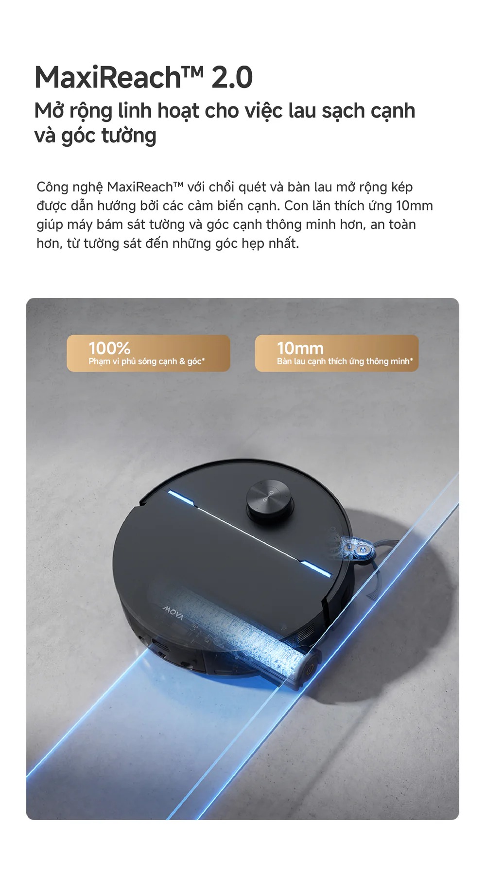 Robot hút bụi Mova Z70 Ultra Roller