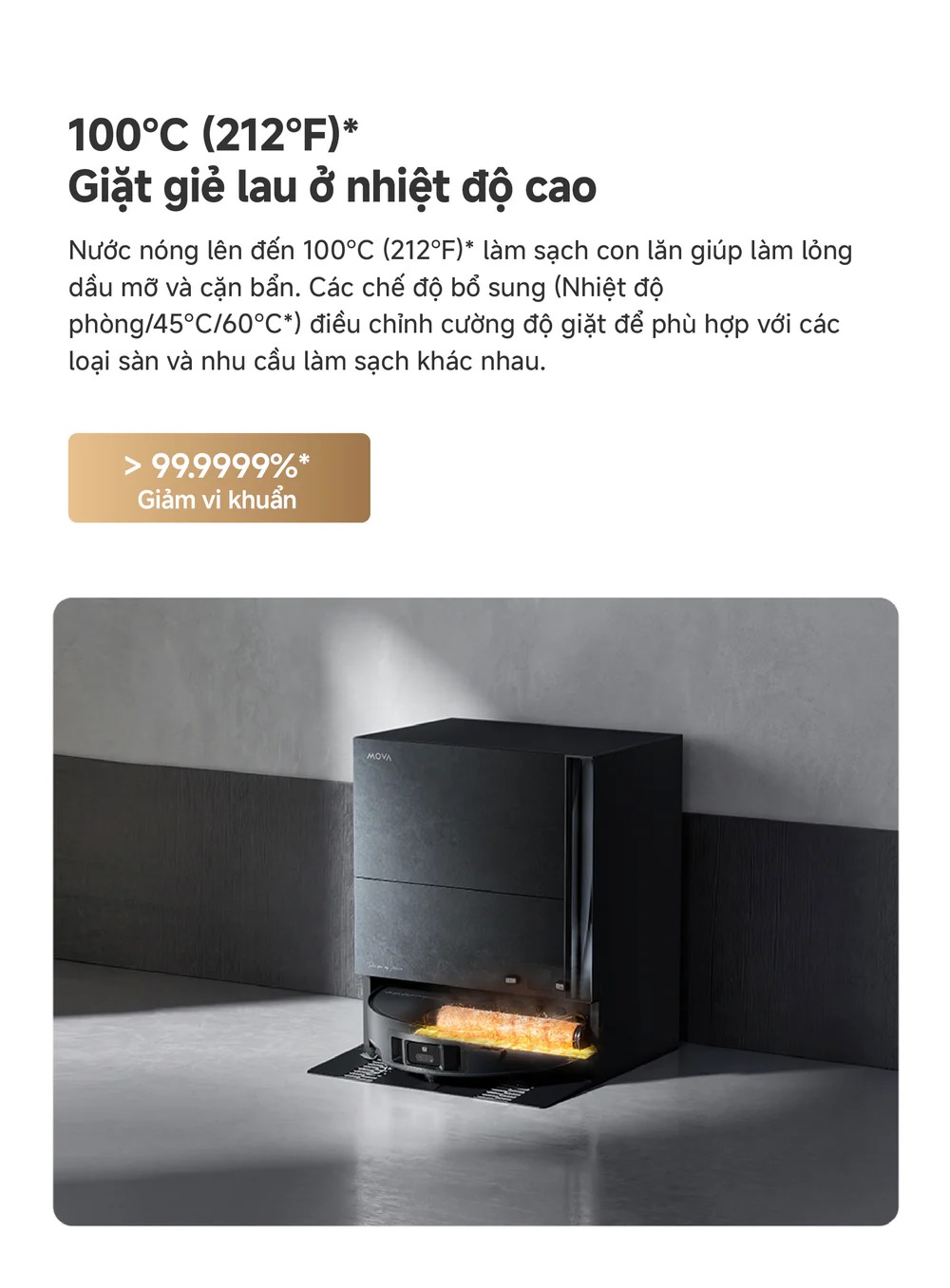 Robot hút bụi Mova Z70 Ultra Roller