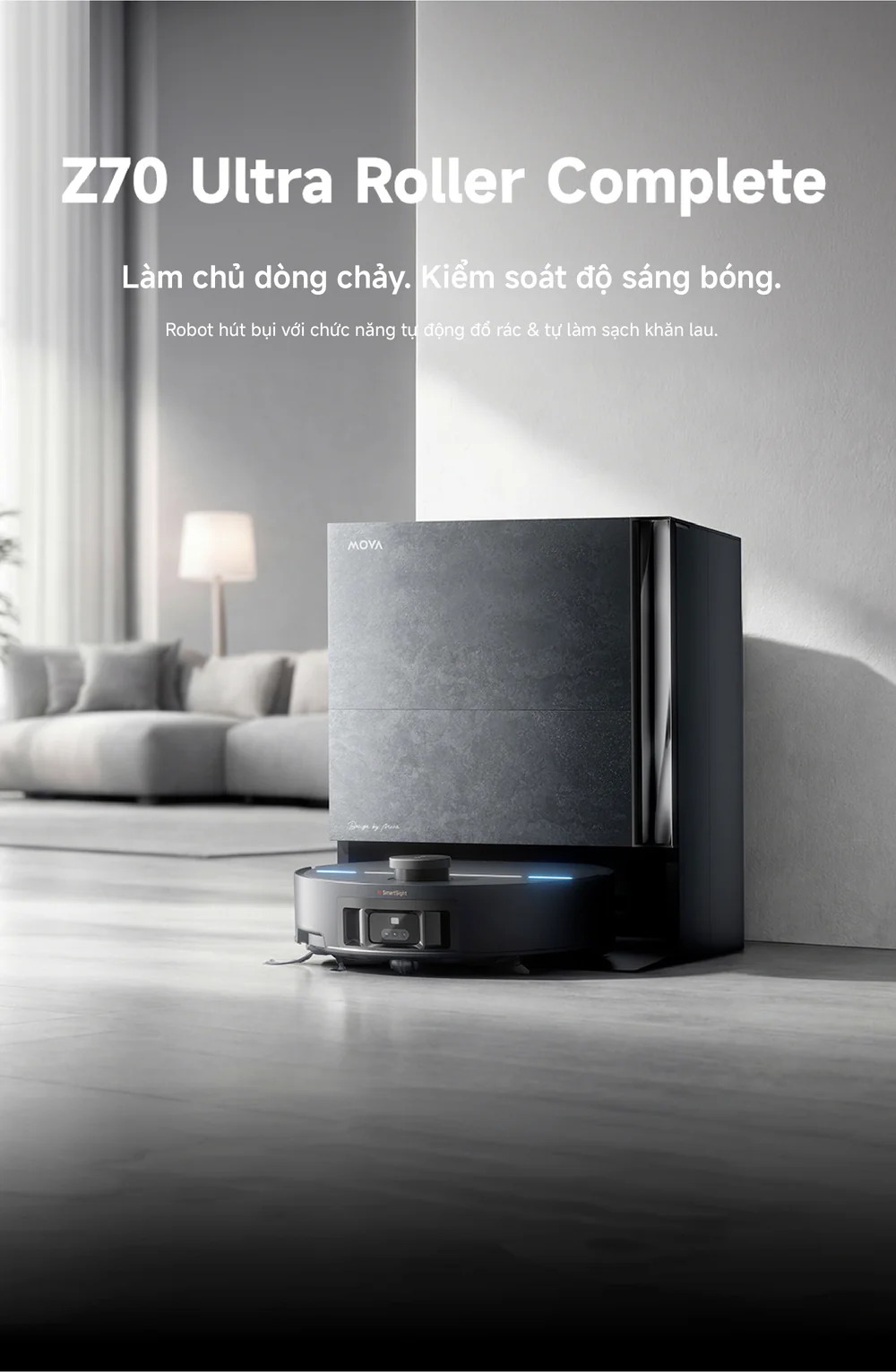 Robot hút bụi Mova Z70 Ultra Roller