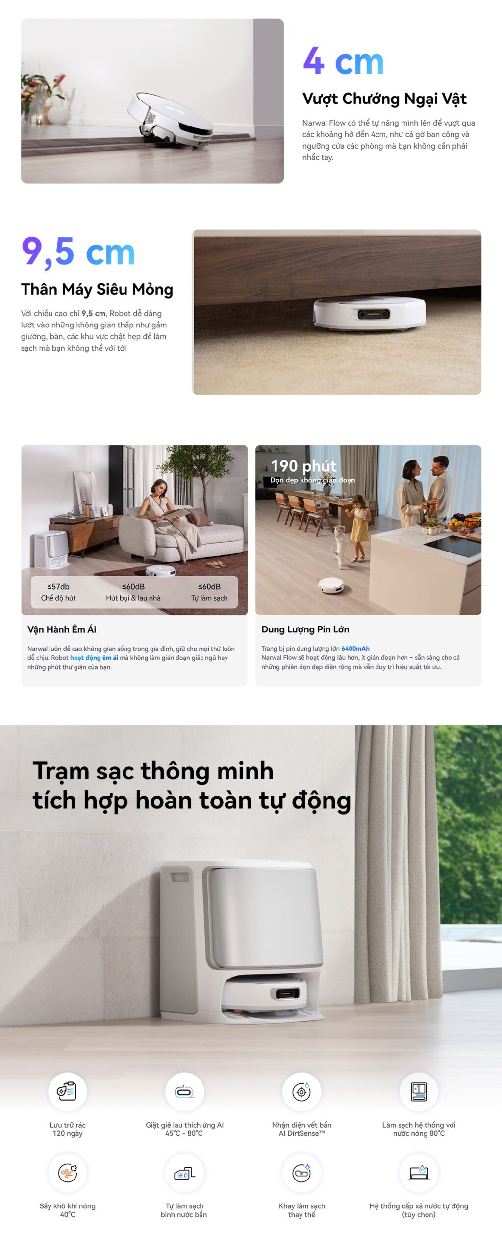 Robot hút bụi Narwal Flow
