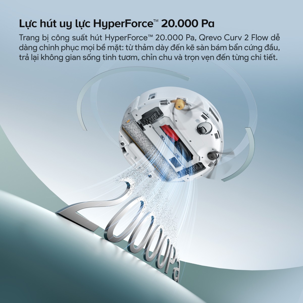 Robot hút bụi Roborock Qrevo Curv 2 Flow
