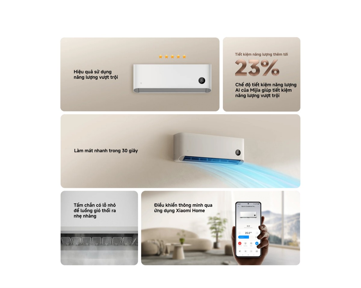 Điều hoà Xiaomi Mijia Air Conditioner Pro Eco Inverter 1.5HP