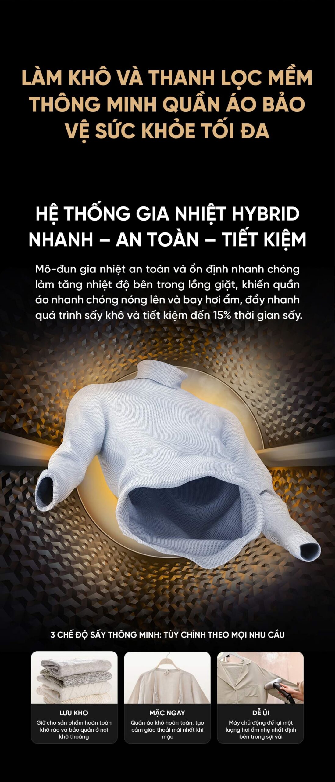 Máy sấy quần áo Xiaomi Mijia H100MJ103 2025 sấy 10kg Sấy Bơm Nhiệt