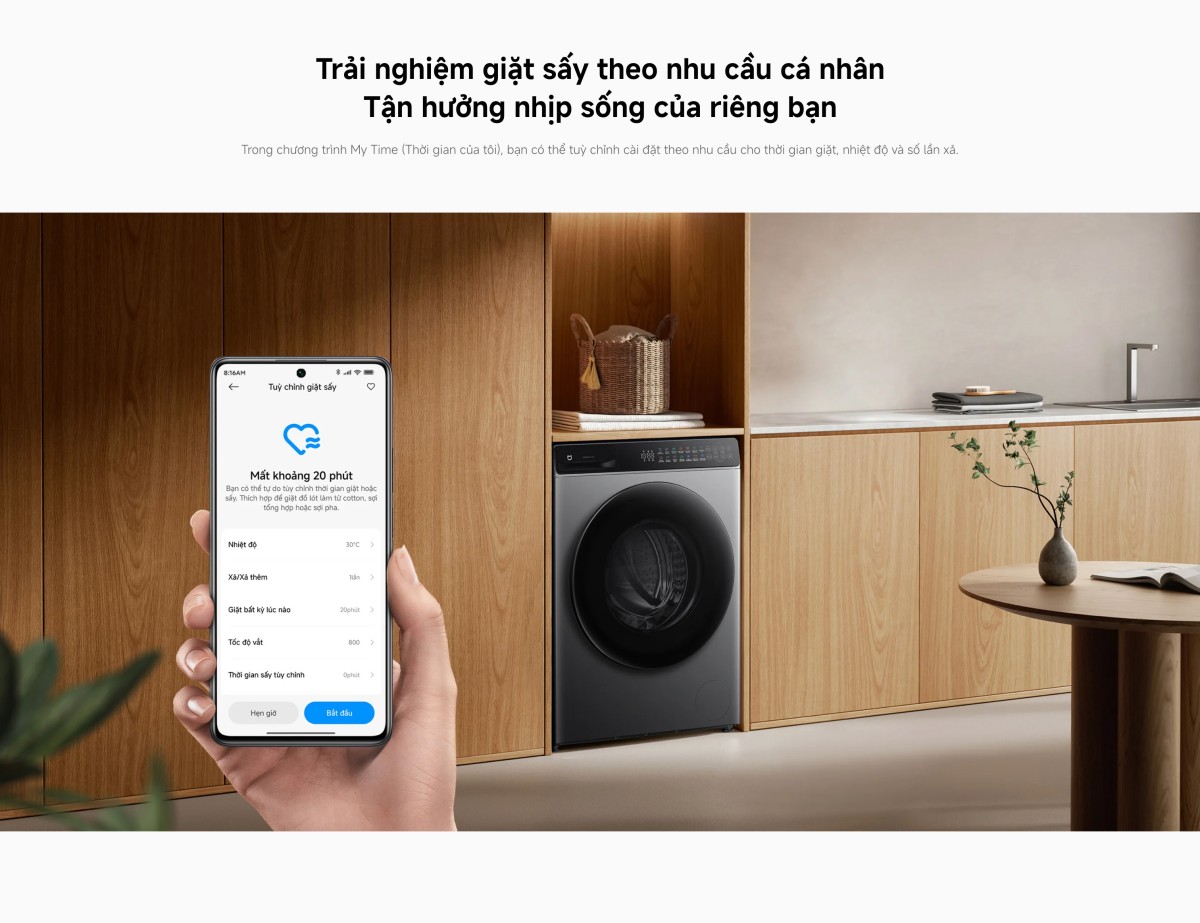 Máy giặt Xiaomi Mijia Front Load Washer Dryer giặt 10,5kg sấy 7kg