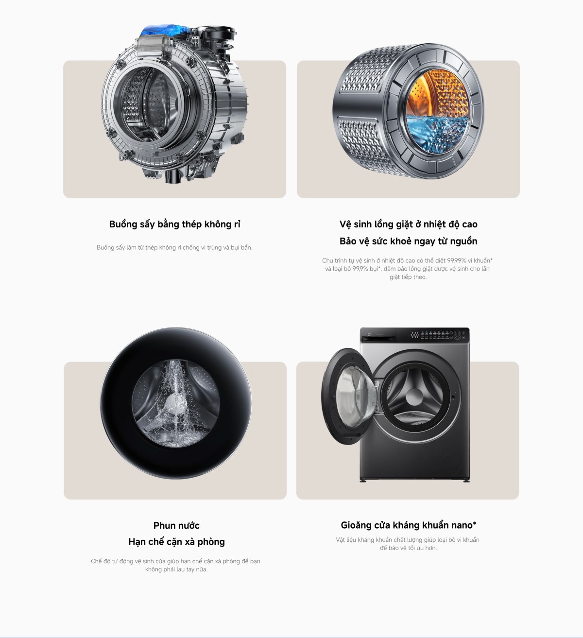 Máy giặt Xiaomi Mijia Front Load Washer Dryer giặt 10,5kg sấy 7kg