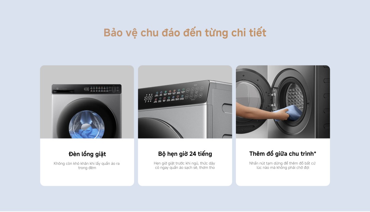Máy giặt Xiaomi Mijia Front Load Washer Dryer giặt 10,5kg sấy 7kg