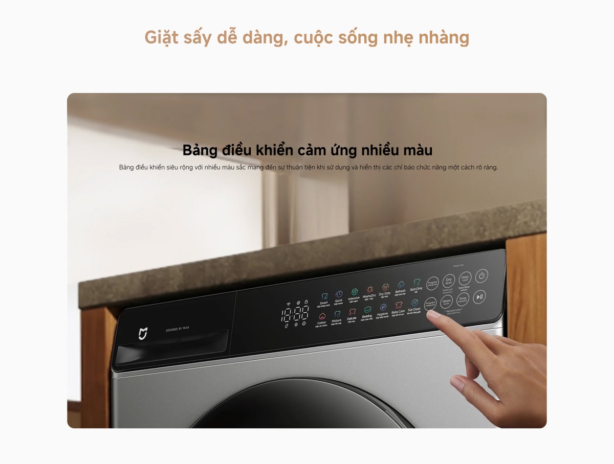 Máy giặt Xiaomi Mijia Front Load Washer Dryer giặt 10,5kg sấy 7kg