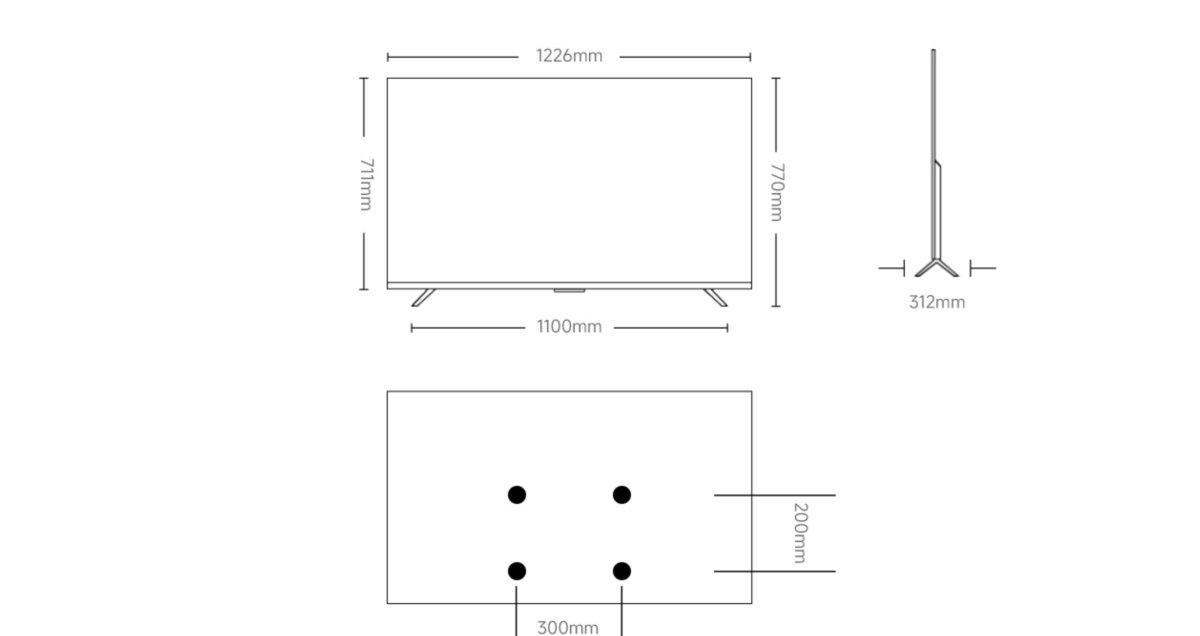 Tivi Xiaomi A 55 Inch - 2026 Bản Quốc Tế - 4K/60Hz - 2GB/8GB