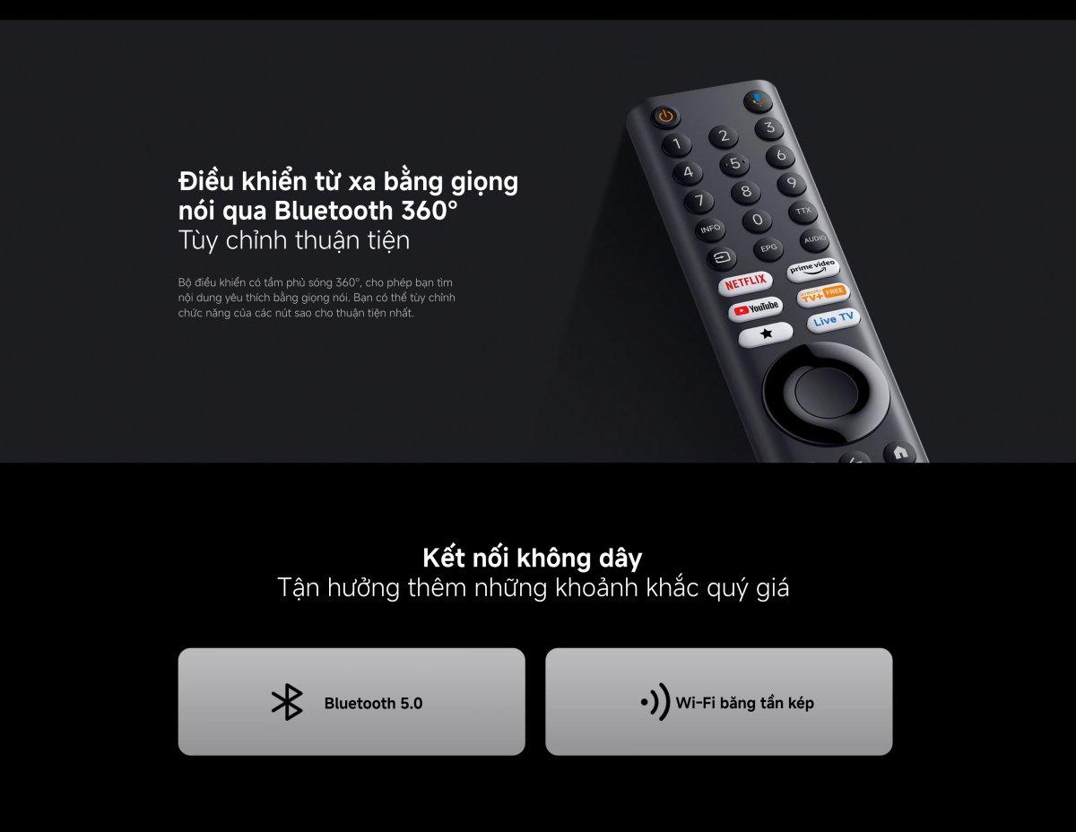 Tivi Xiaomi A Pro 55 Inch - 2026 Bản Quốc Tế - QLED 4K/60Hz - 2GB/8GB