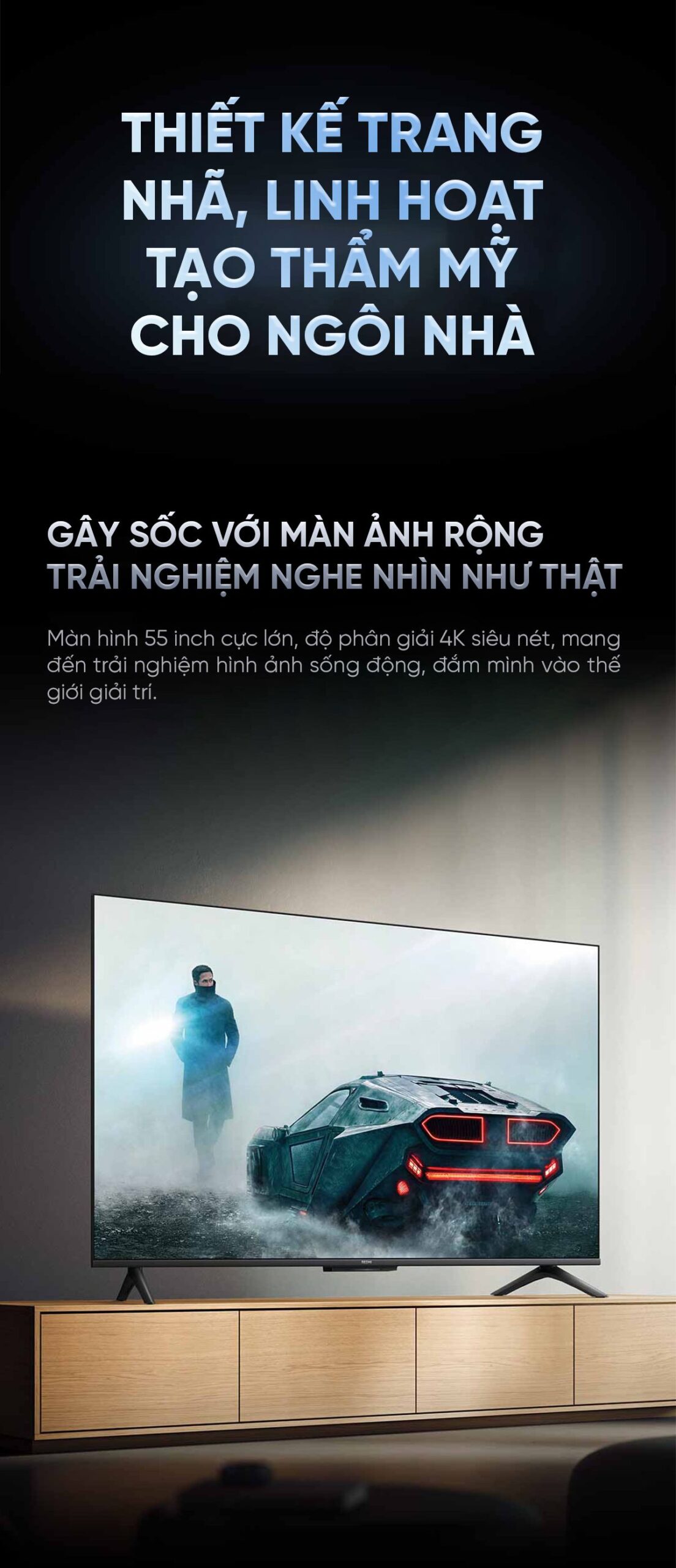 Tivi Xiaomi Redmi A Pro 55 Inch 2025 - 4K/120Hz - 3GB/64GB