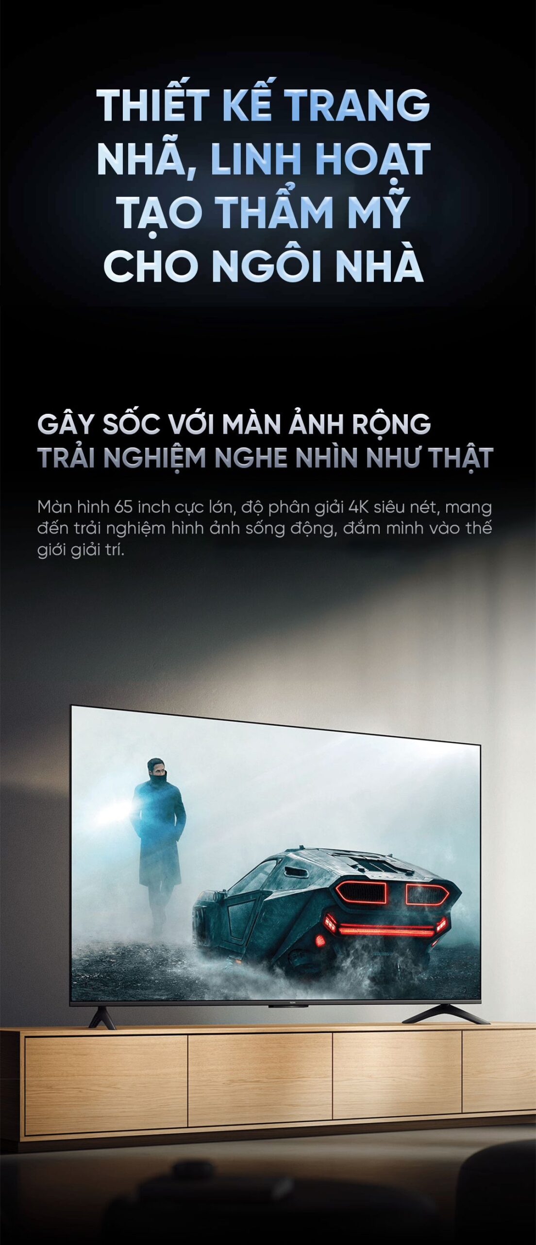 Tivi Xiaomi Redmi A Pro 65 Inch 2025 - 4K/120Hz - 3GB/64GB