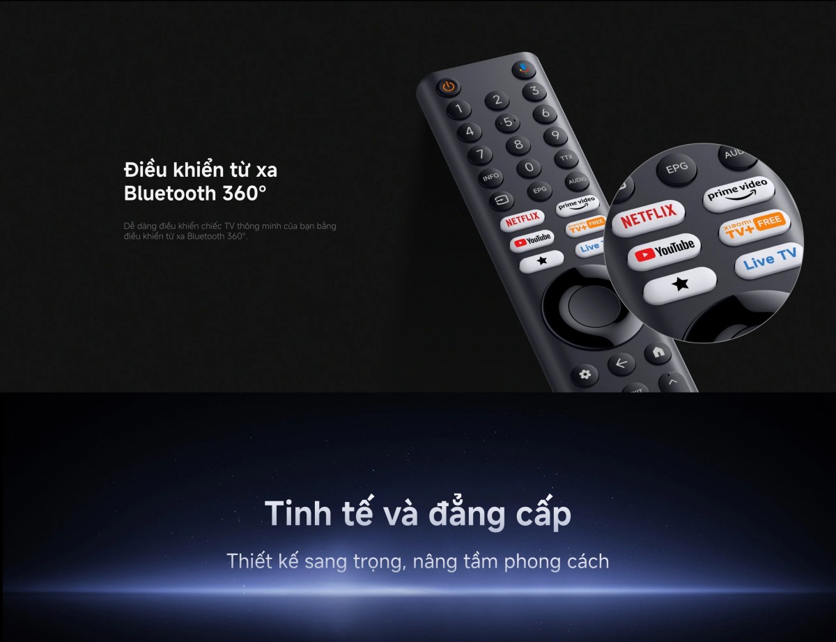 Tivi Xiaomi S Pro Mini LED 55 Inch 2026 - Bản Quốc Tế - 4K/144Hz - 3GB/32GB