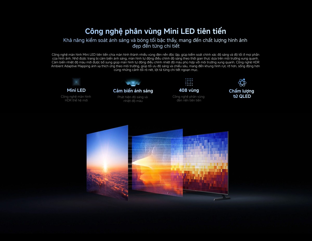 Tivi Xiaomi S Pro Mini LED 55 Inch 2026 - Bản Quốc Tế - 4K/144Hz - 3GB/32GB