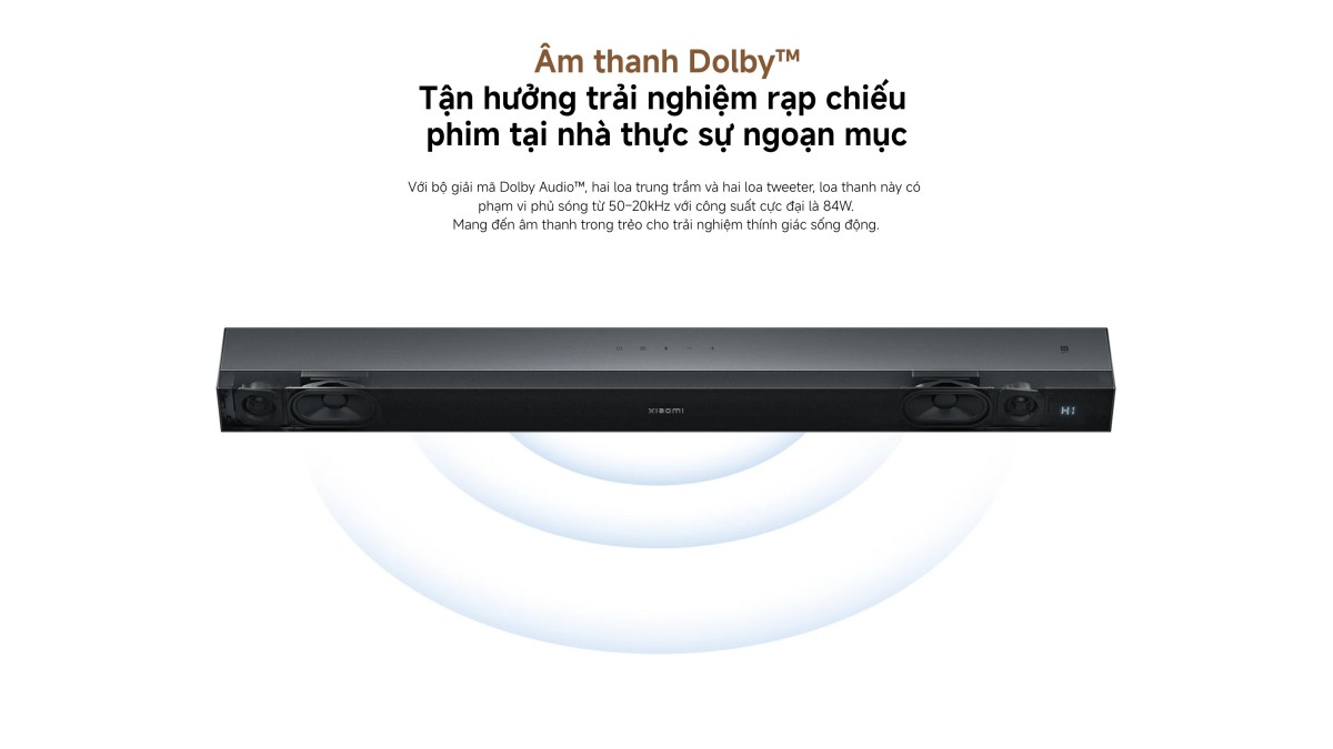 Xiaomi Soundbar Pro 2.0 ch - Bluetooth 5.3 - Công suất 84W